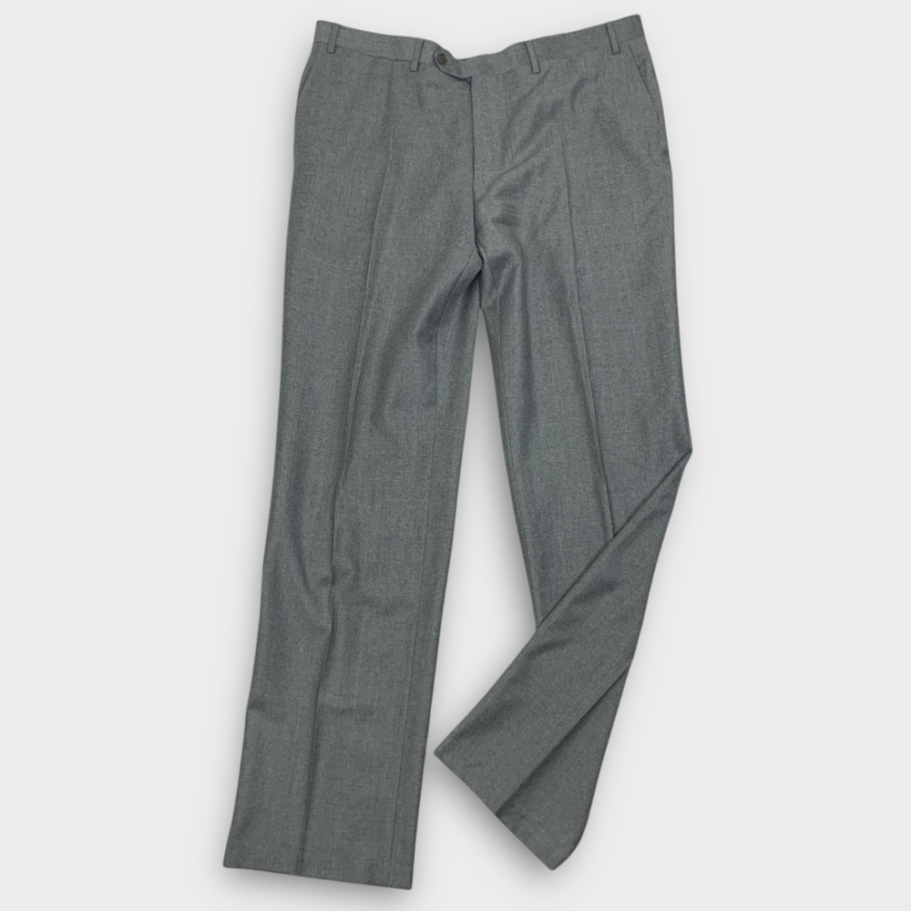 Canali Gray Wool Dress Pants Sz 38